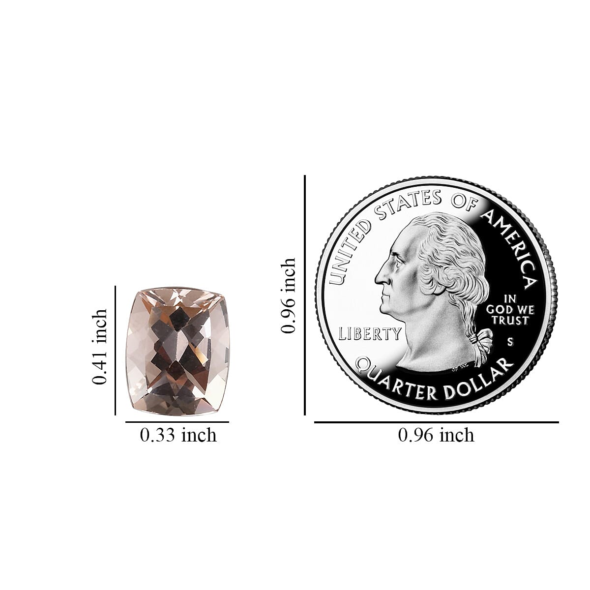 AA Marropino Morganite (Cush 10.5x8.5 mm) 3.18 ctw image number 3
