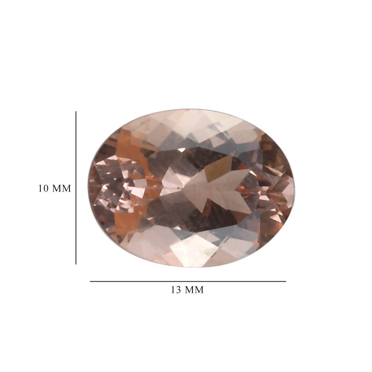 AAA Marropino Morganite (Ovl 13x10 mm) 5.47 ctw , Loose Gem , Loose Gemstones , Loose Stones , Jewelry Stones image number 3