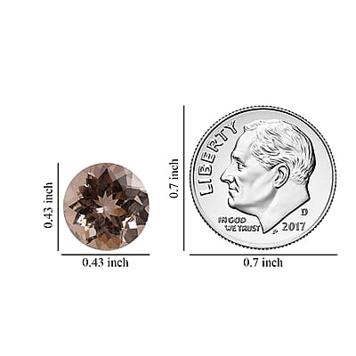 AAA Marropino Morganite (Rnd 11 mm) 4.58 ctw , Loose Gem , Loose Gemstones , Loose Stones , Jewelry Stones