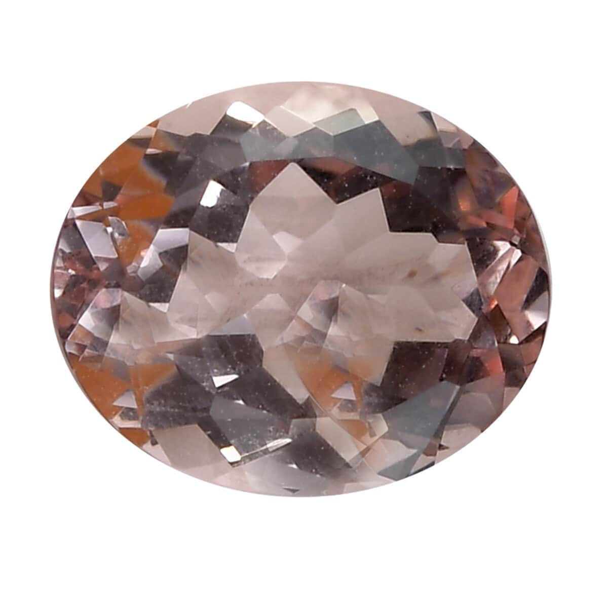AA Pink Morganite (Ovl 12x10 mm) 4.10 ctw , Loose Gem , Loose Gemstones , Loose Stones , Jewelry Stones image number 0