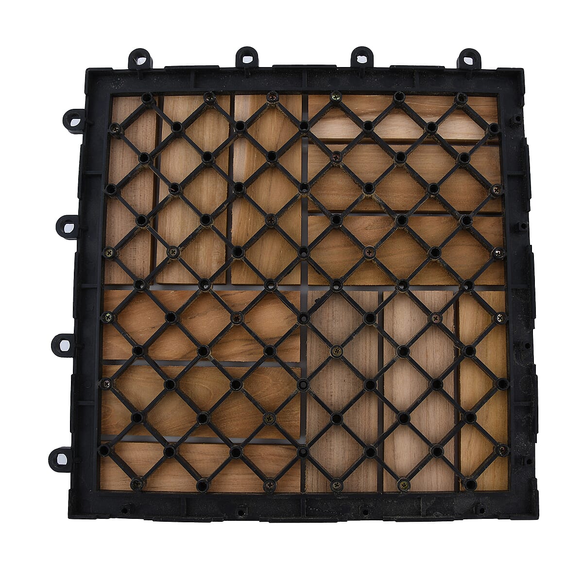 Set of 10 Teak Wooden and Plastic Based Tiles - Alto image number 3