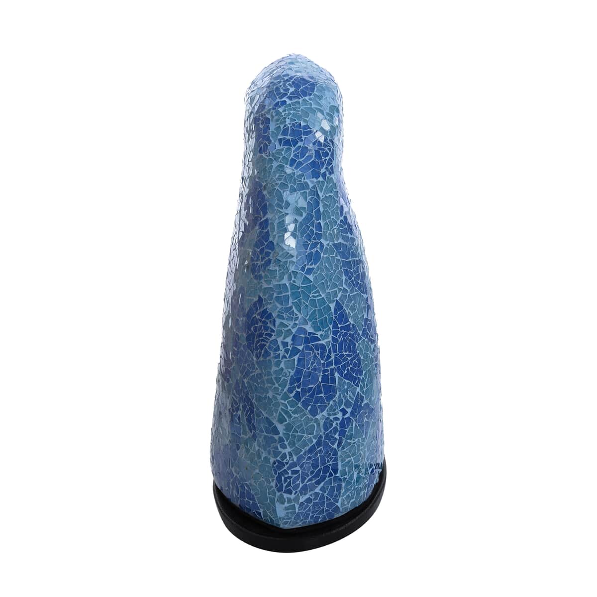 Blue Mosiac Glass Handmade Eagle Lamp (7.87"x5.51"x12.01") image number 5