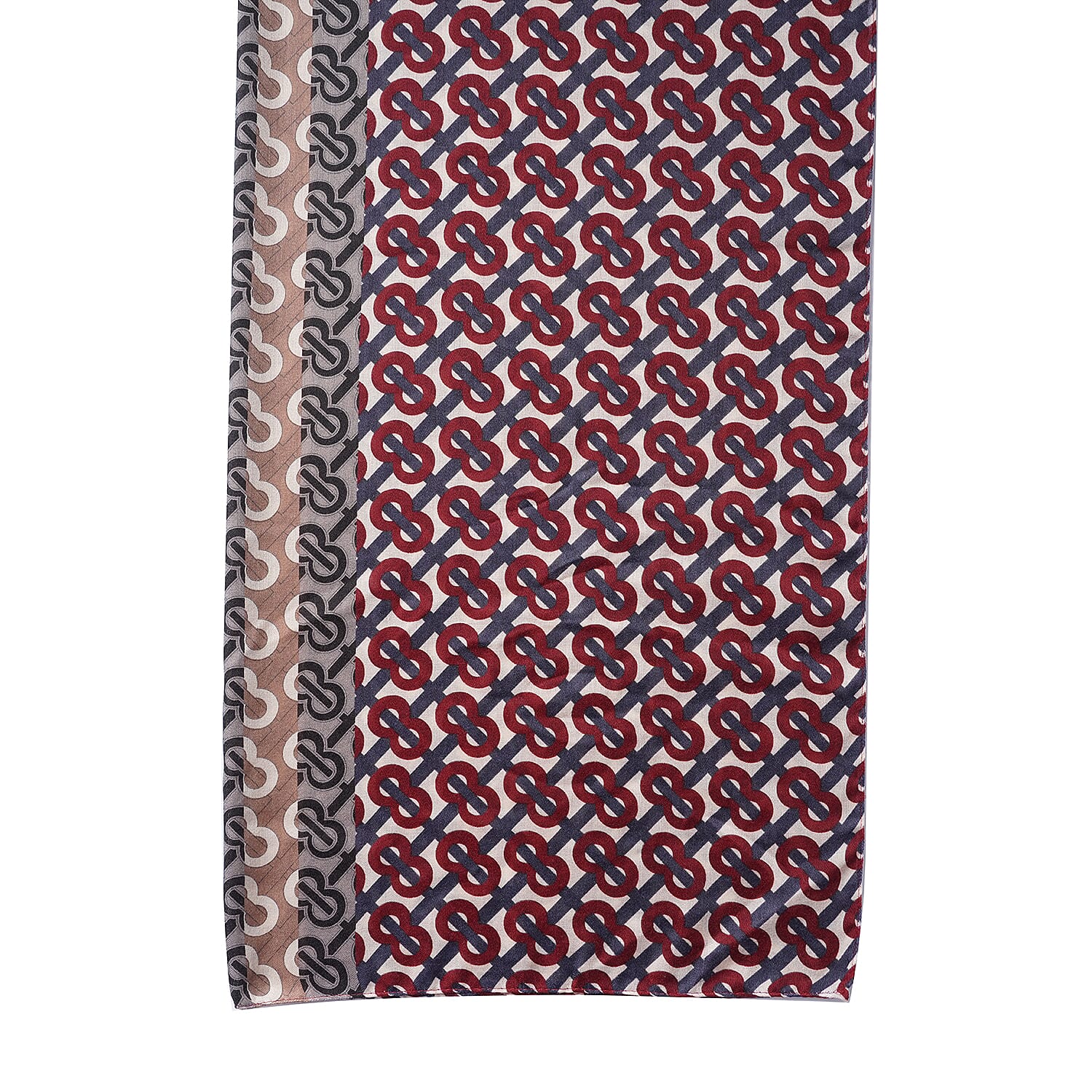 Multi Color Lattice Pattern Cotton & Linen Scarf