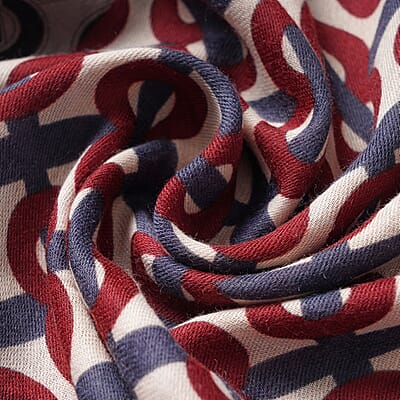 Multi Color Lattice Pattern Cotton & Linen Scarf