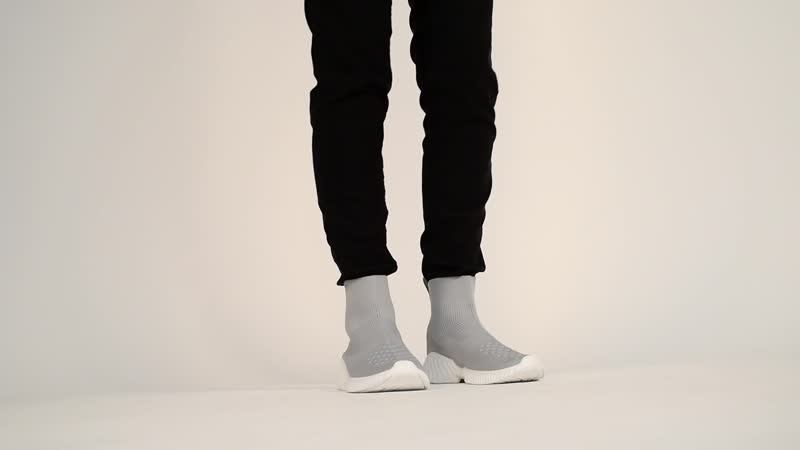 Gray Stretch Sock Boot - Size 5 (US)