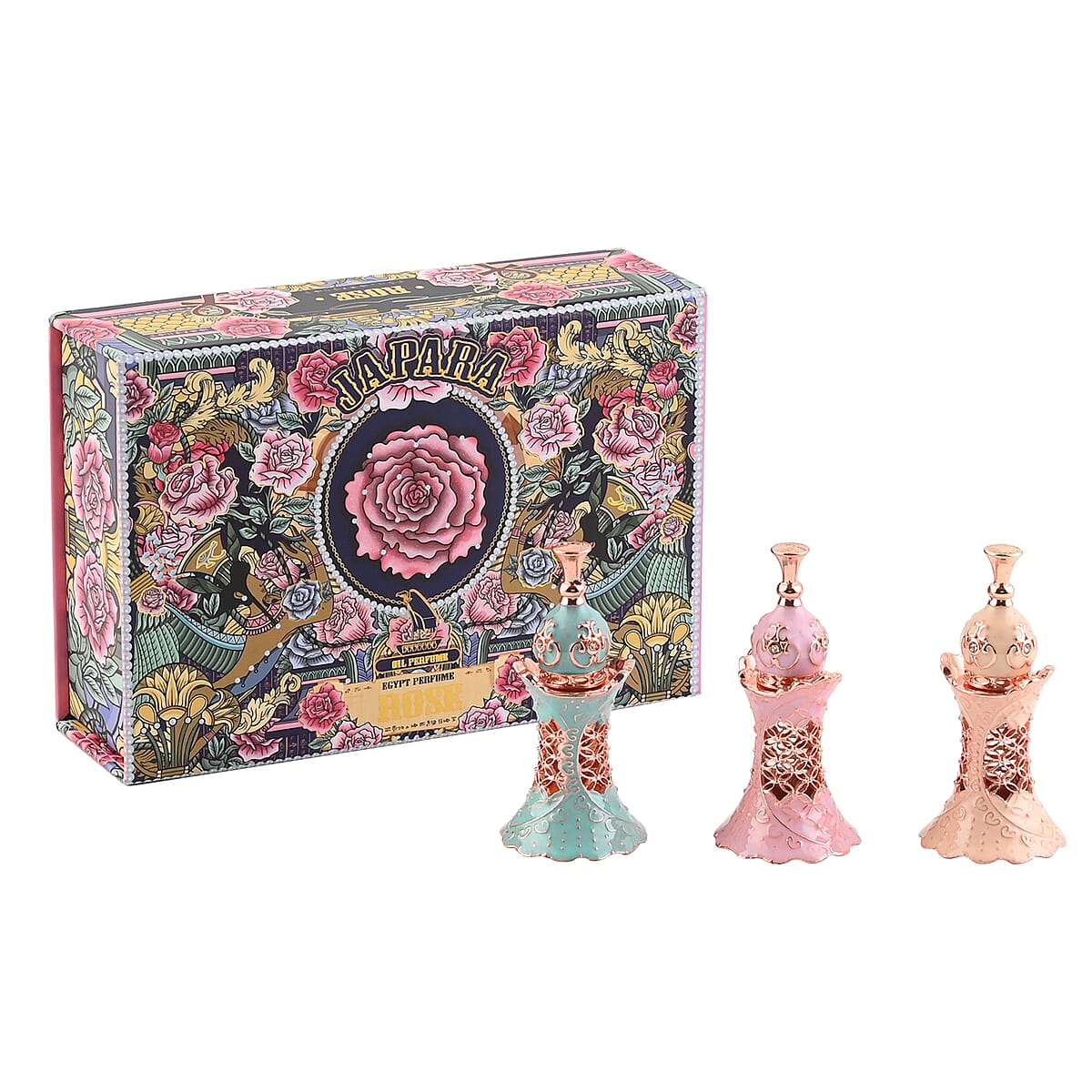 Set of 3 Japara Perfume Oil Secret Rose Garden Collection (3 ml) image number 3