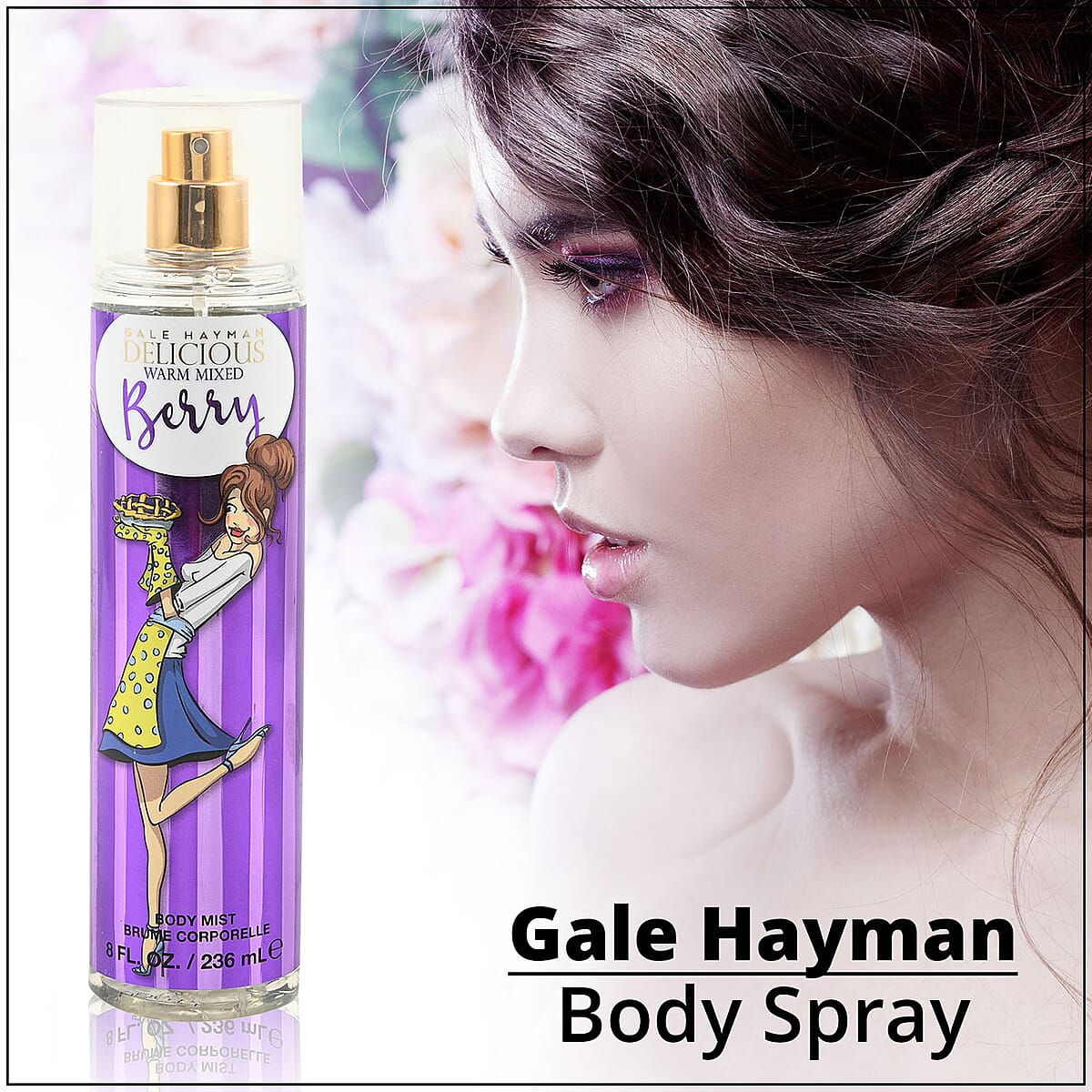 Gale Hayman Delicious MIXED BERRY Body Spray 8 oz image number 1