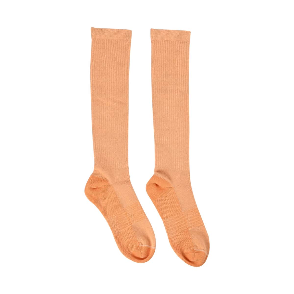Set of 4 Pairs Copper Infused Compression Knee Length Socks - Classic Multi Color (L/XL) image number 3