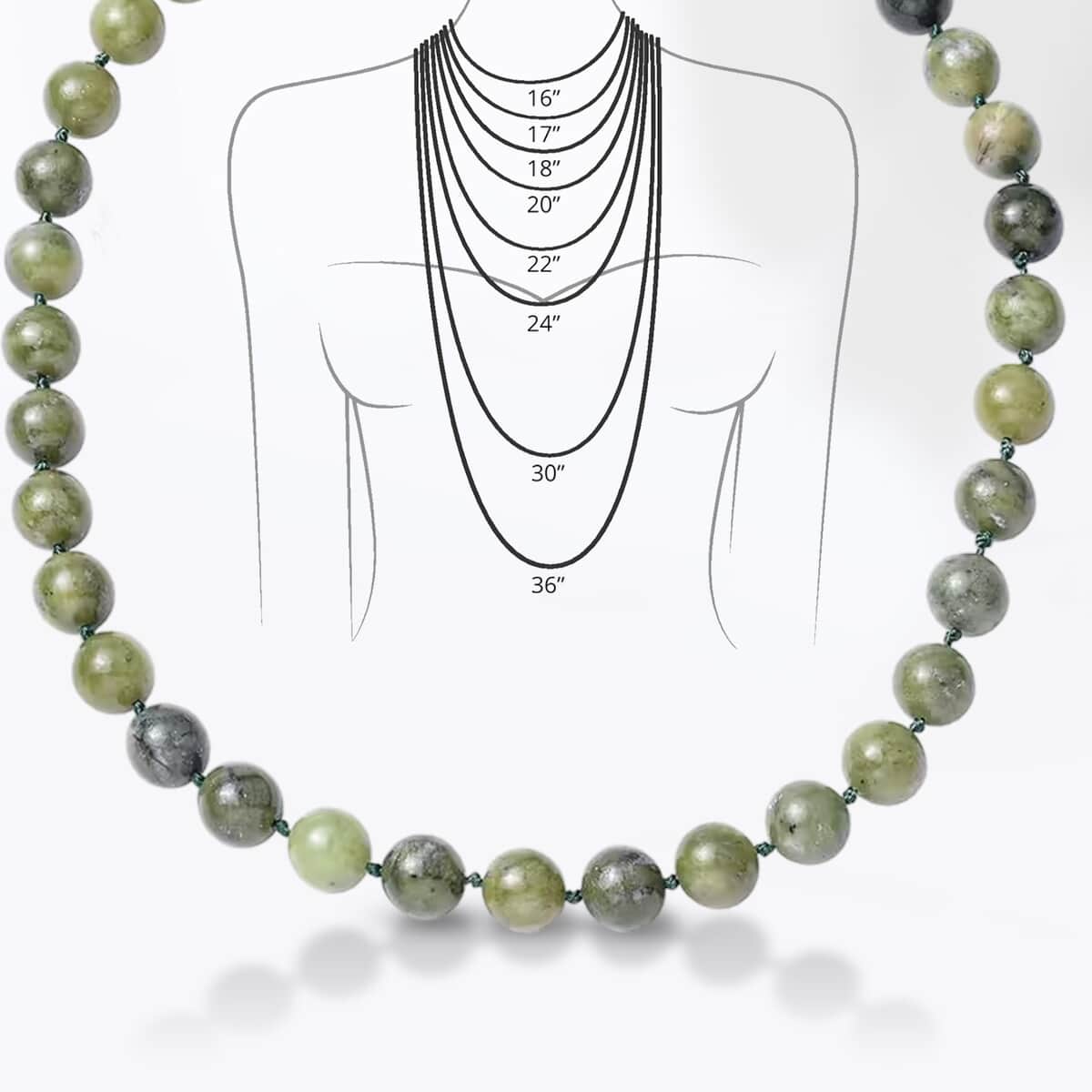 Taiwan Quartzite 456.50 ctw Beaded Necklace in Stainless Steel 20 Inches image number 5