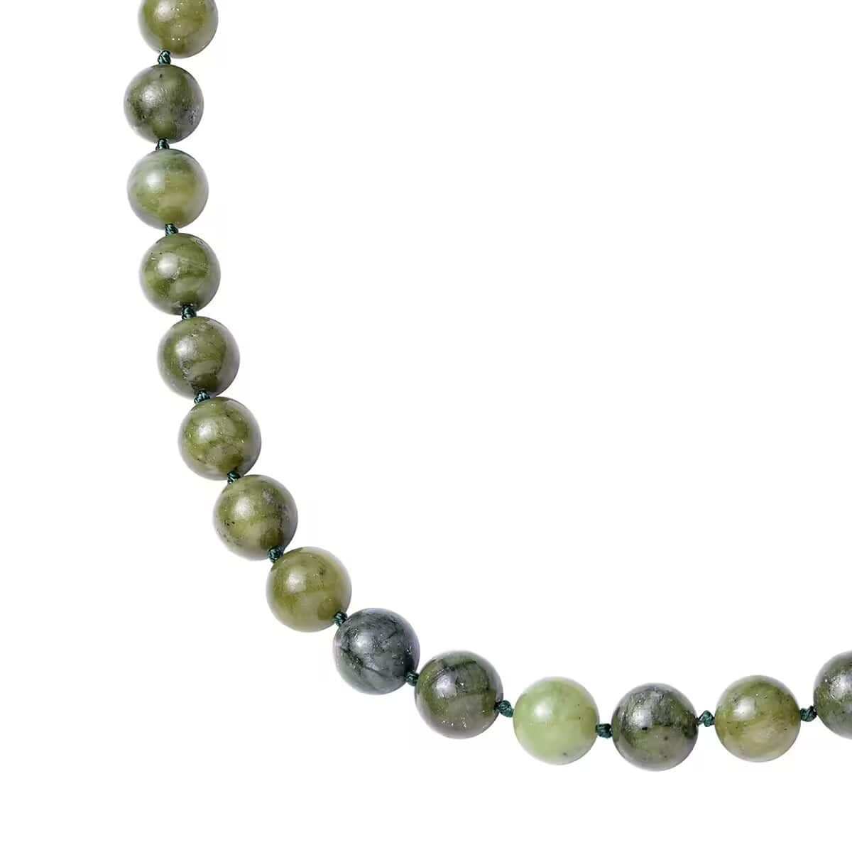 Taiwan Quartzite 456.50 ctw Beaded Necklace in Stainless Steel 20 Inches image number 8