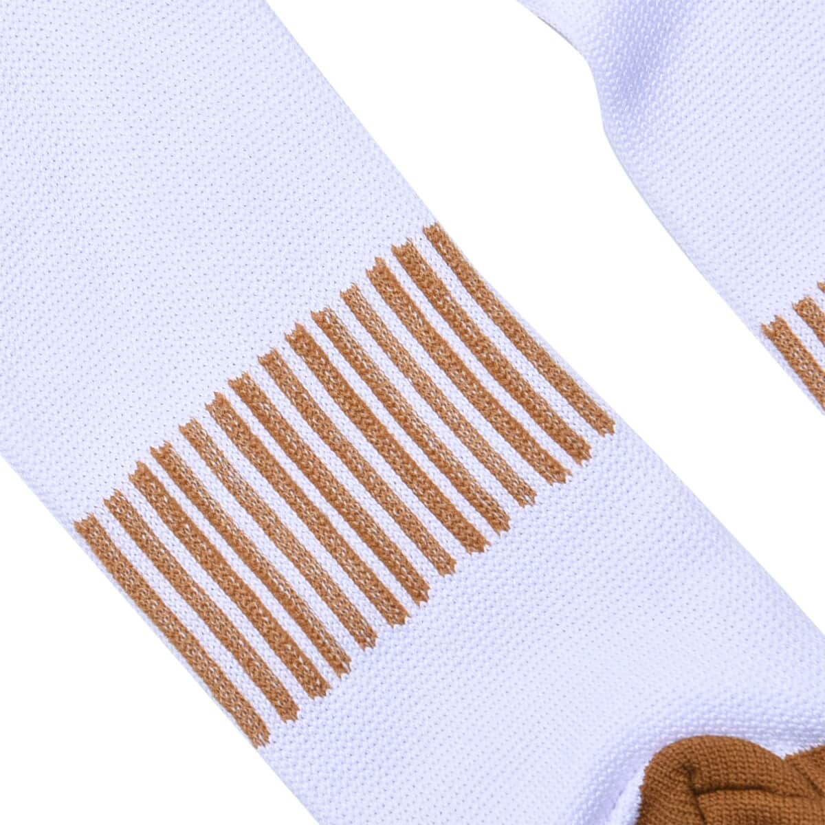 Set of 4 Pairs Knee Length Copper Infused Compression Socks - White (L/XL) image number 5