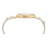 BCBGeneration Austrian Crystal Japanese Movement White Floral Vegan Leather Strap Watch in Goldtone (34mm) image number 1