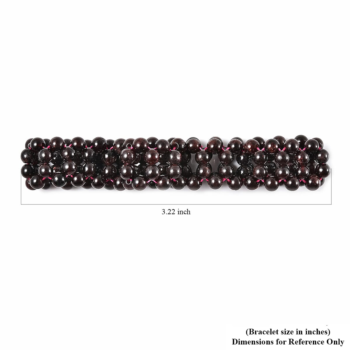 Mozambique Garnet 3-5mm Beaded Stretch Bracelet 89.00 ctw image number 2