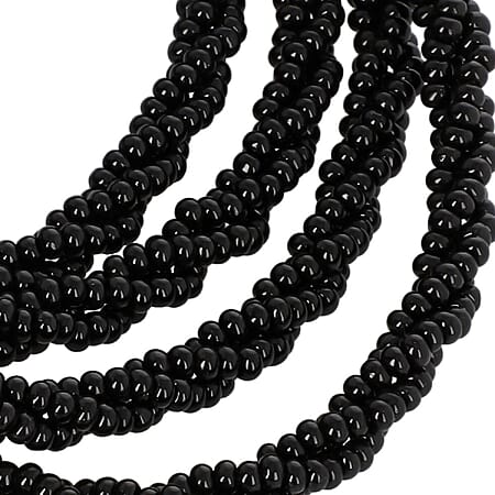 Black Glass Seed Bead - Product card gallery slide 3 (10176763724089)