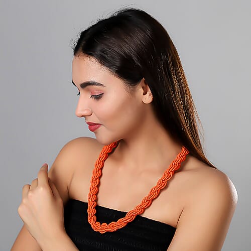Orange Glass Seed Bead - Product card gallery slide 2 (9431143317759)