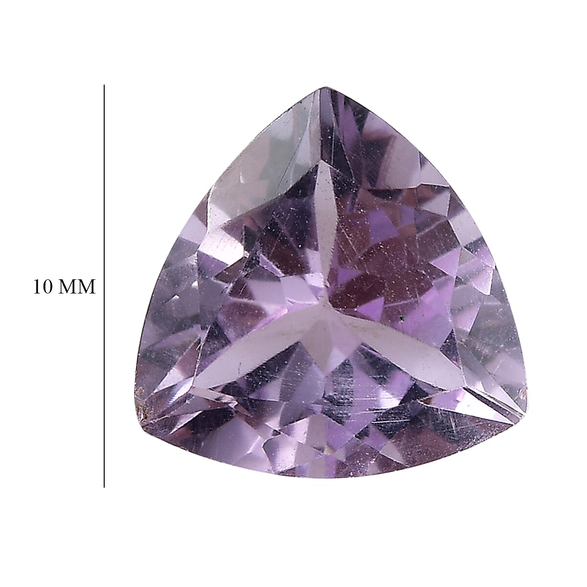 Rose De France Amethyst (Trl 10 mm) 2.78 ctw Loose Gemstone