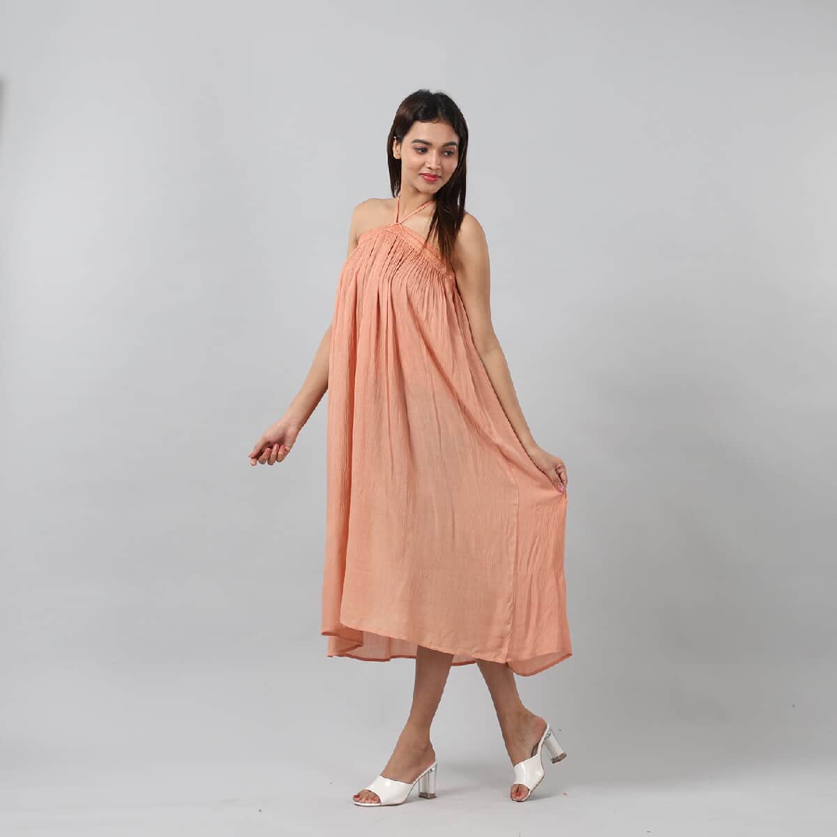 JOVIE Blush 2-Way Solid Skirt Dress (One Size Fits Most) image number 3