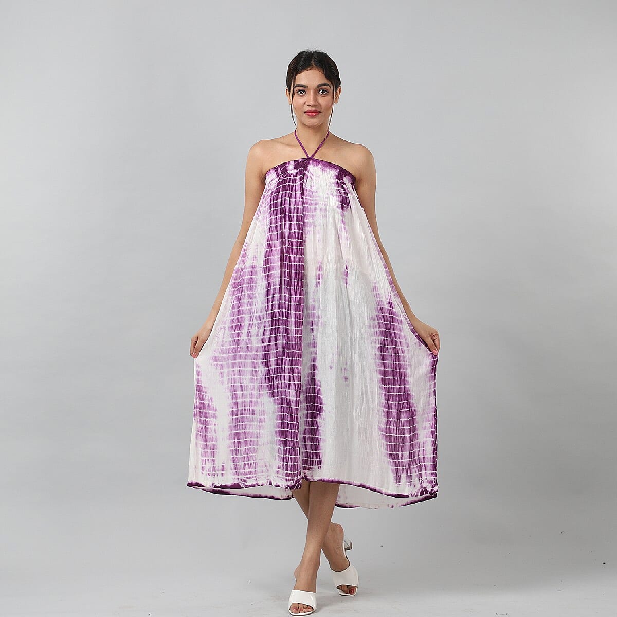 Jovie Purple 2-Way Tie Dye Skirt Dress (One Size Fits Most) image number 2