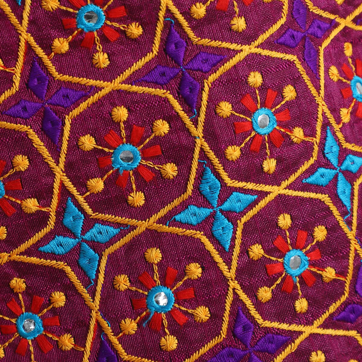 JOVIE Purple Traditional Embroidered Jacket - S/M image number 4