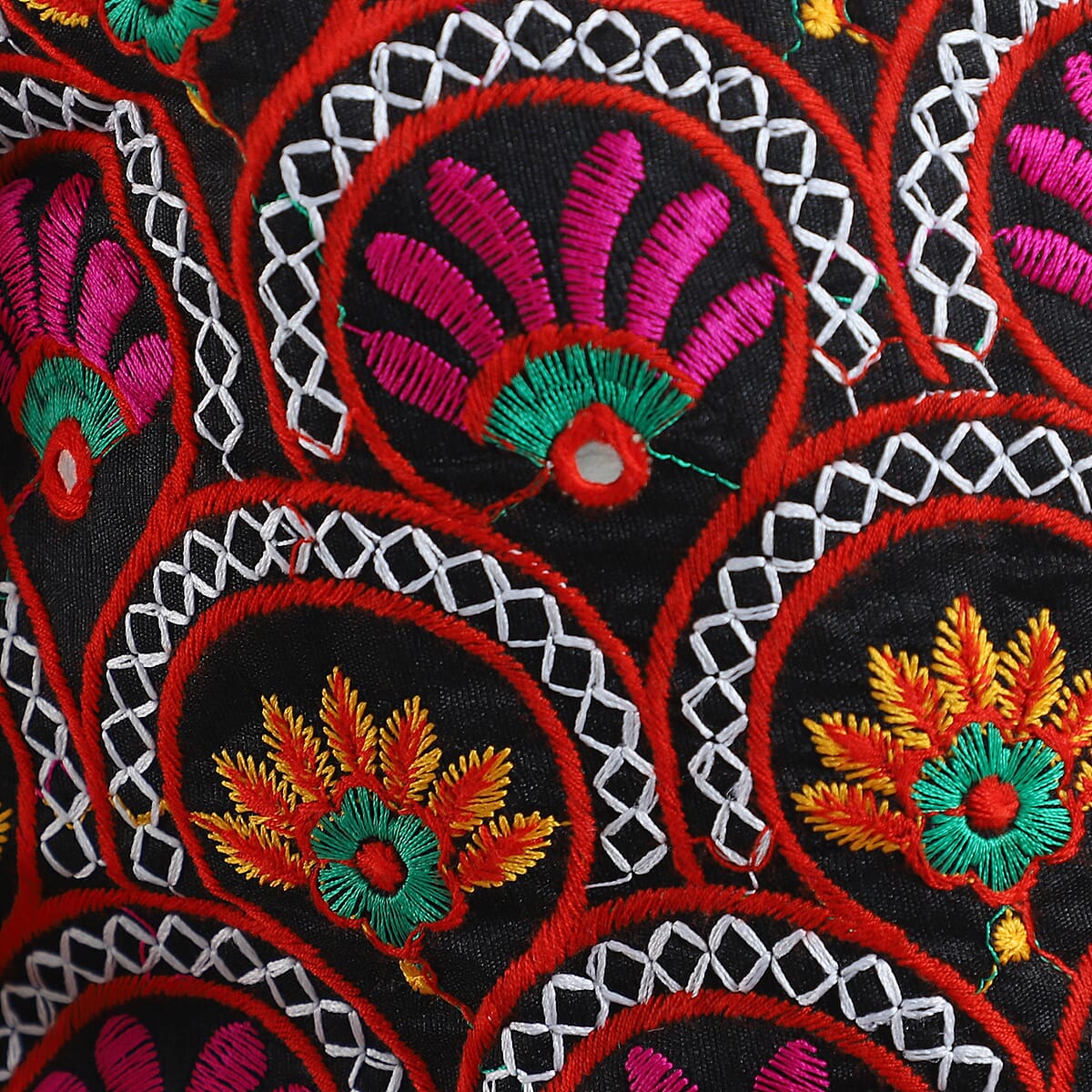 JOVIE Pink Traditional Embroidered Vest - L/XL image number 4
