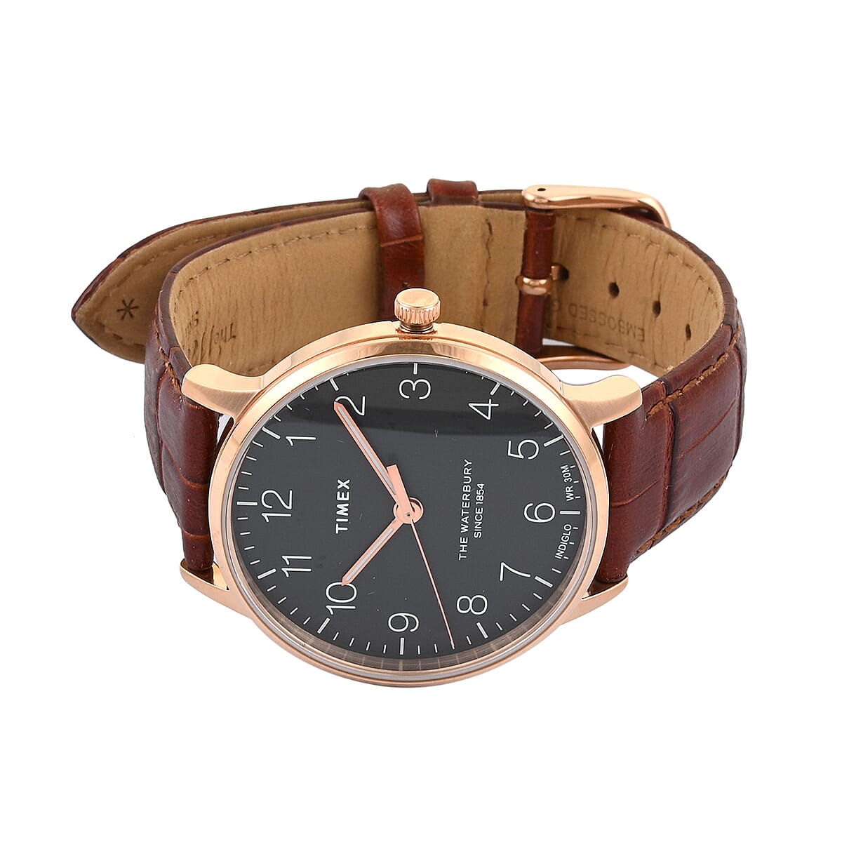 Timex Quartz Movement Heritage Collection Men's Waterbury Analogue Watch with Brown Leather Belt image number 2