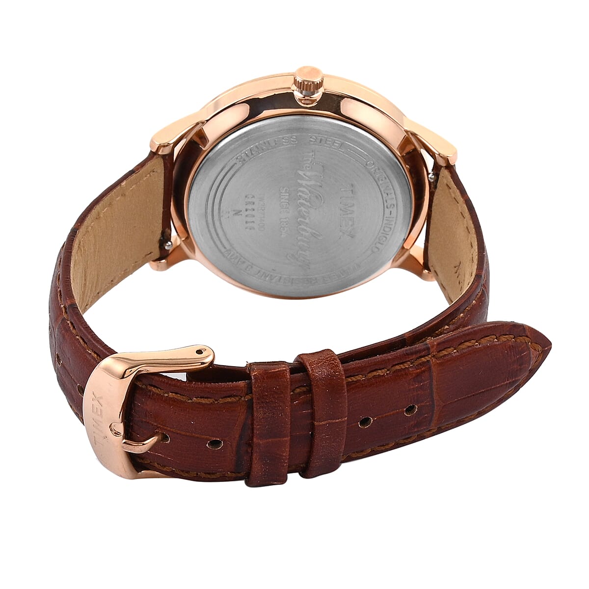 Timex Quartz Movement Heritage Collection Men's Waterbury Analogue Watch with Brown Leather Belt image number 3
