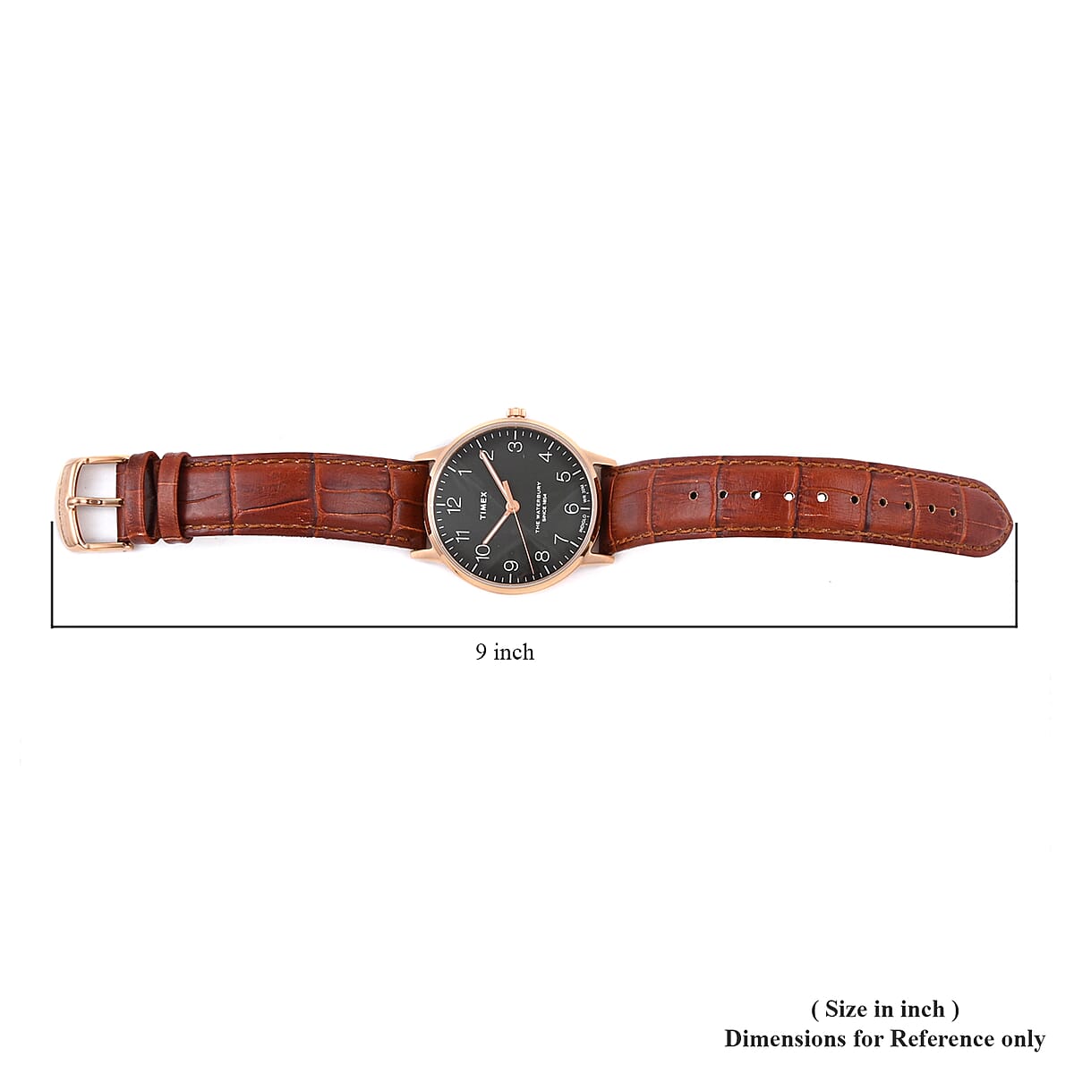 Timex Quartz Movement Heritage Collection Men's Waterbury Analogue Watch with Brown Leather Belt image number 4