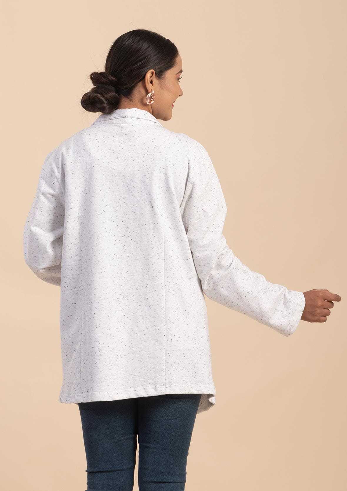 Passage French Terry Waterfall Front Cardigan for Women Loose Fit Quick Drying - Picture 13 of 17