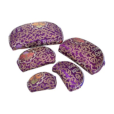 Set of 10 Purple Multi-purpose Polyester Jewelry Bags with Zipper , Jewelry Organizer Box , Travel Jewelry Box , Jewelry Storage, Gift , Wedding Party , Christmas