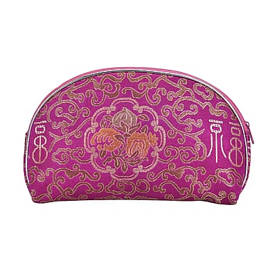 Set of 10 Magenta Multi-purpose Polyester Jewelry Bags with Zipper , Jewelry Organizer Box , Travel Jewelry Box , Jewelry Storage, Gift , Wedding Party , Christmas