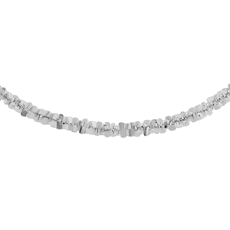 Italian Sterling Silver 1.4mm Sparkle Chain 24 Inches 3.20 Grams
