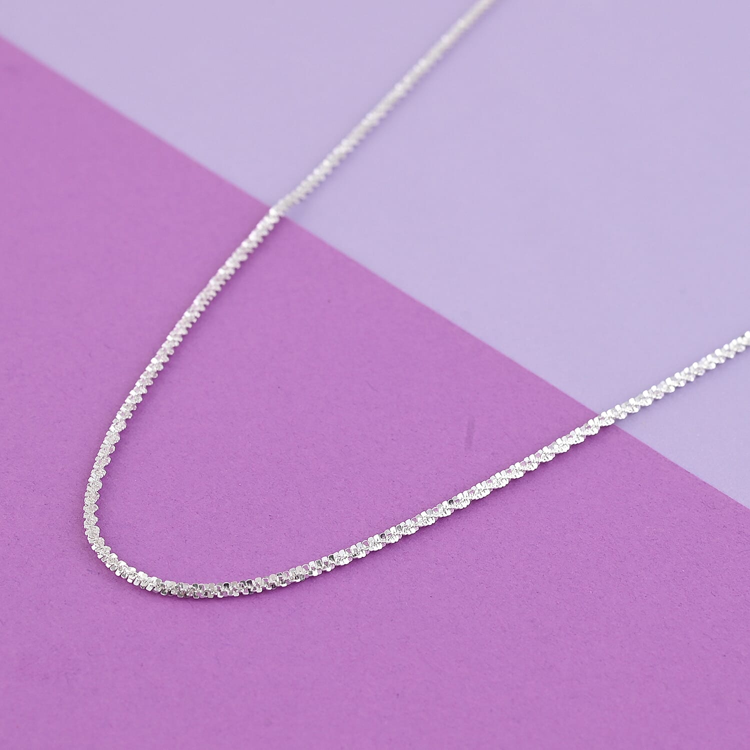 Italian Sterling Silver 1.4mm Sparkle Chain 24 Inches 3.20 Grams