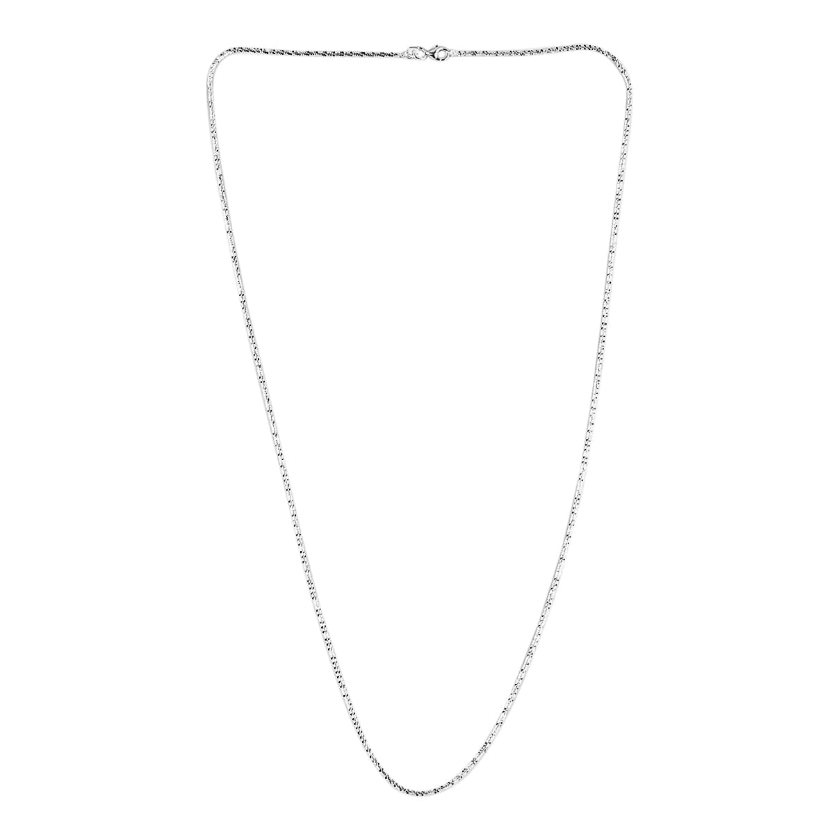 Italian Sterling Silver 1.4mm Sparkle Chain 24 Inches 3.20 Grams image number 4
