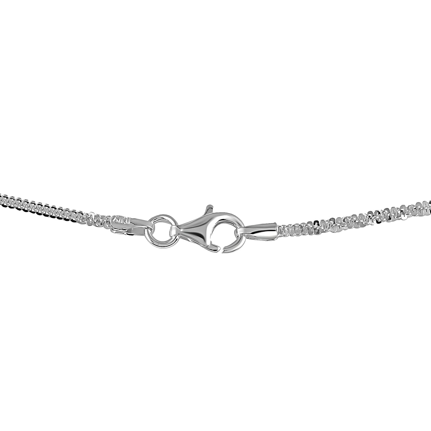 Italian Sterling Silver Sparkle Necklace 30 Inches 5 Grams