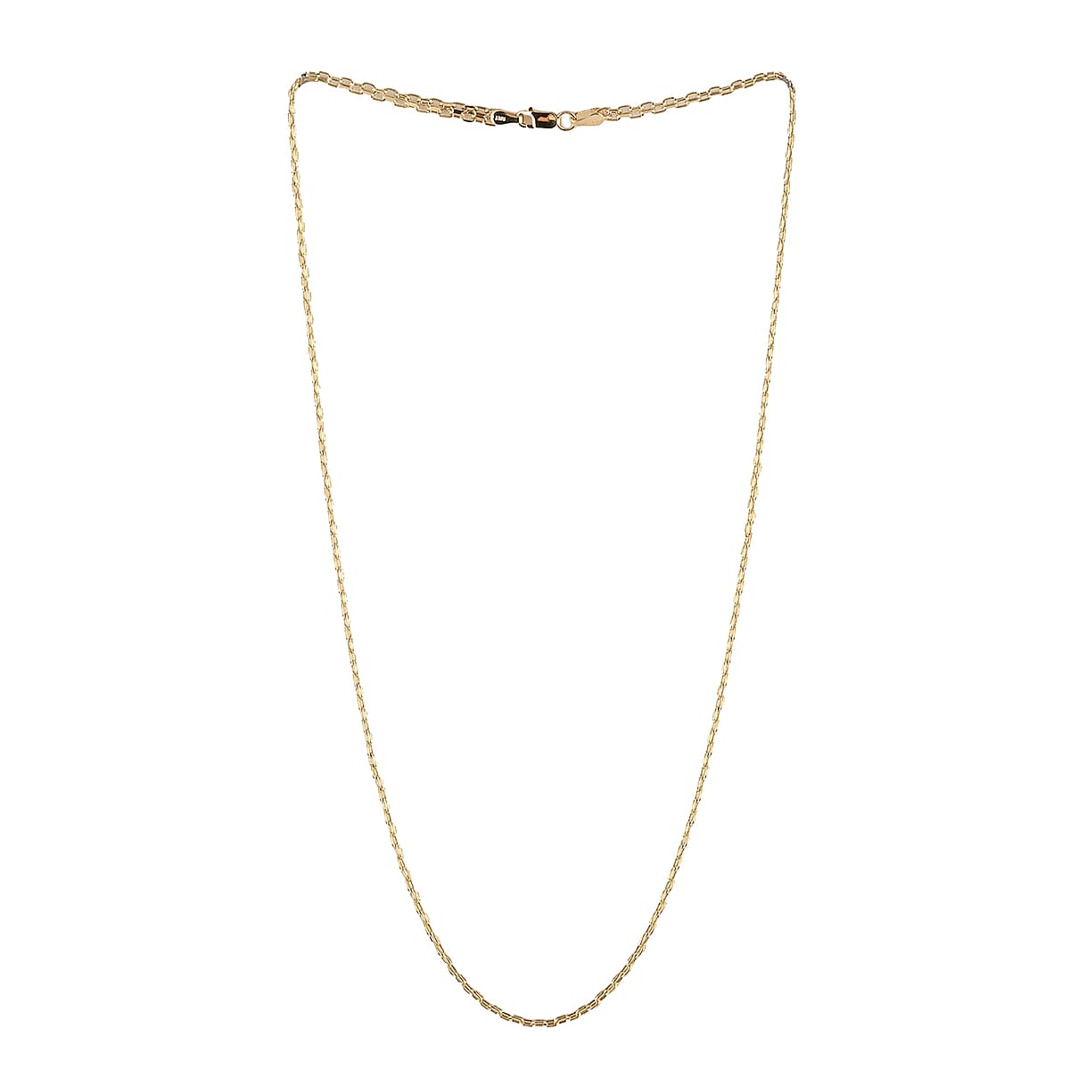 Maestro Gold Collection Italian Double Strand Bimark Necklace 18 Inches in 10K Yellow Gold 3.20 Grams image number 2