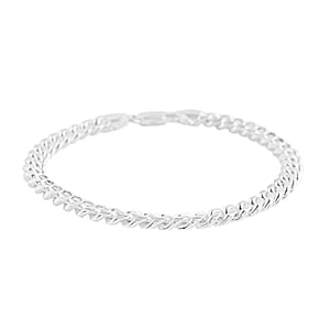 Italian Sterling Silver Curb Bracelet (8.50 In) 20 Grams