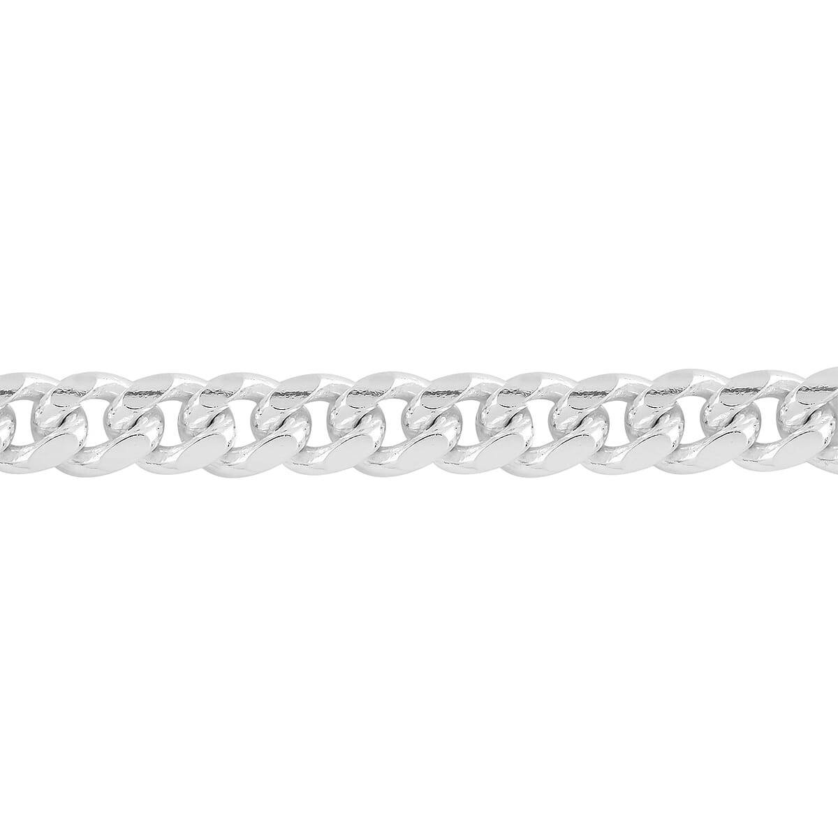 Italian Sterling Silver Curb Bracelet (8.50 In) 20 Grams image number 2