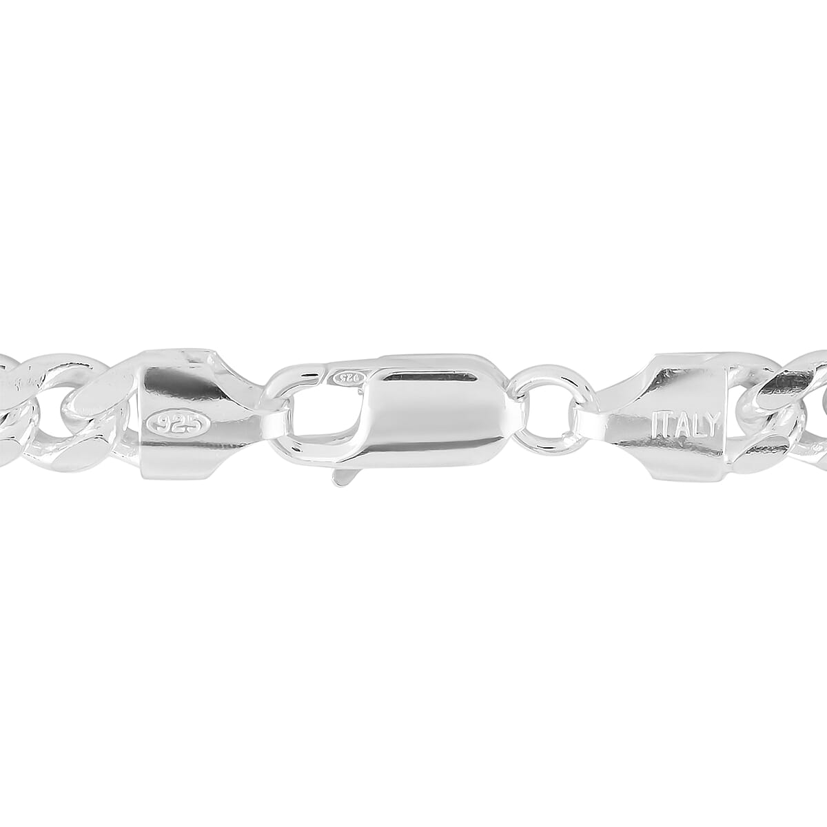 Italian Sterling Silver Curb Bracelet (8.50 In) 20 Grams image number 3
