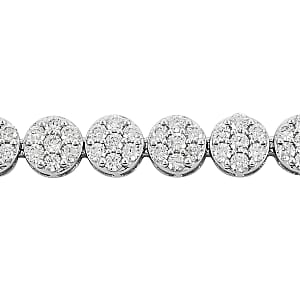 NY Closeout 14K White Gold F VS Diamond Bracelet (7.25 In) 12.50 Grams 5.00 ctw