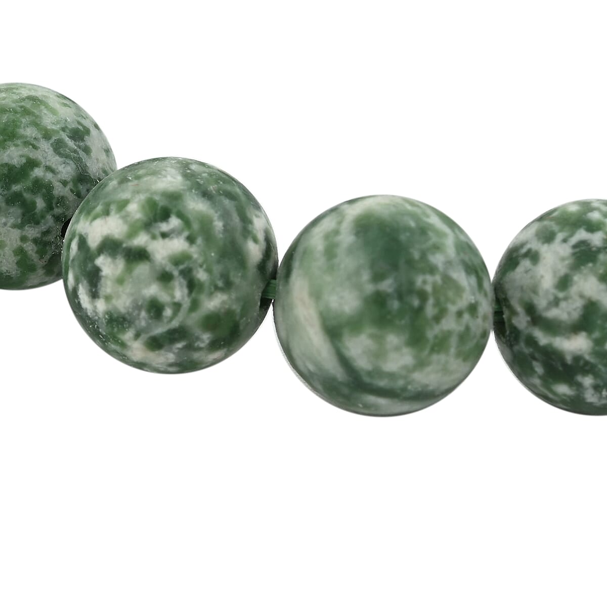 Green Jasper Beaded Stretch Bracelet 206.00 ctw image number 1
