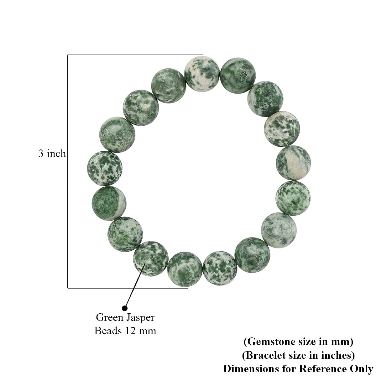 Green Jasper Beaded Stretch Bracelet 206.00 ctw image number 2