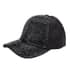 JOVIE Black Rhinestone Bling Front Hat with Adjustable Strap image number 1