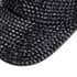 JOVIE Black Rhinestone Bling Front Hat with Adjustable Strap image number 4