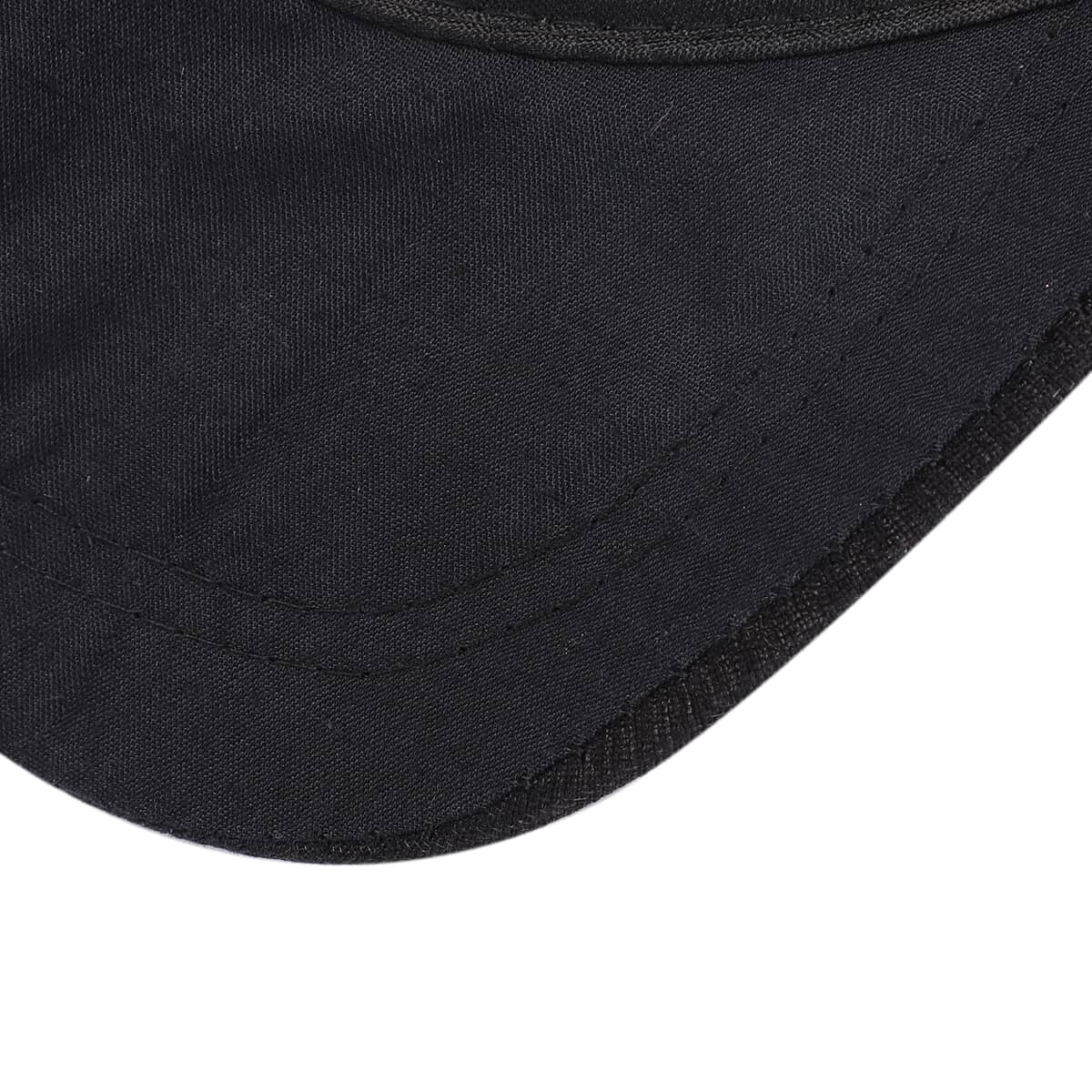 JOVIE Black Rhinestone Bling Front Hat with Adjustable Strap image number 5