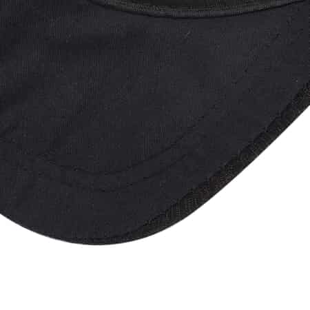 JOVIE Black Rhinestone Bling Front Hat with Adjustable Strap image number 5