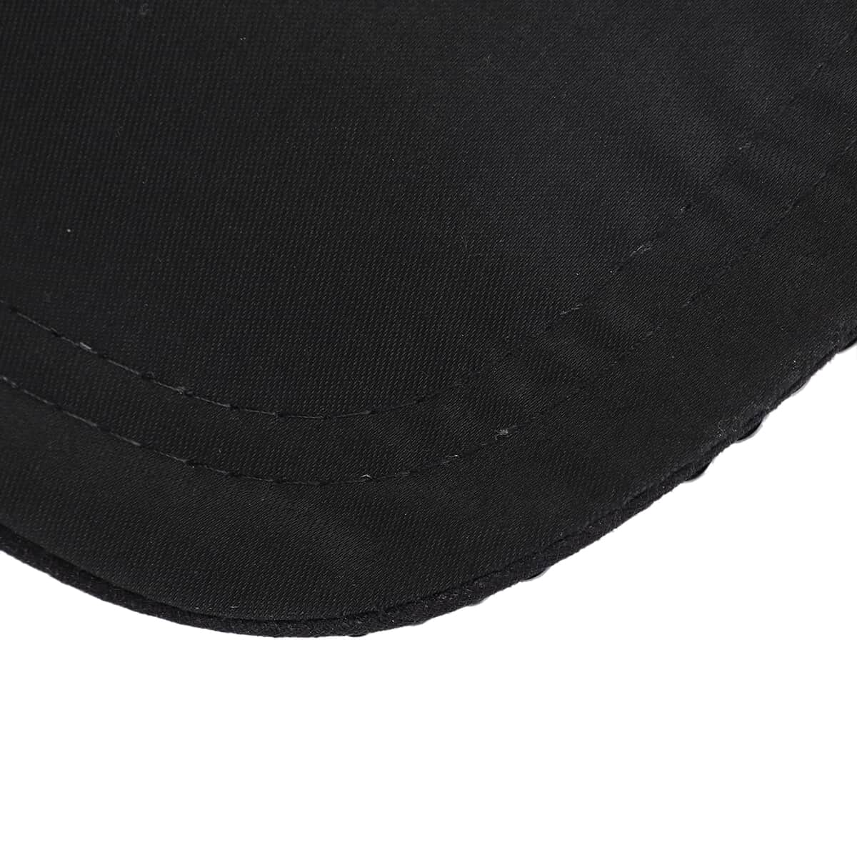 JOVIE Pewter Rhinestone Black Bling Front Hat with Adjustable Strap image number 5