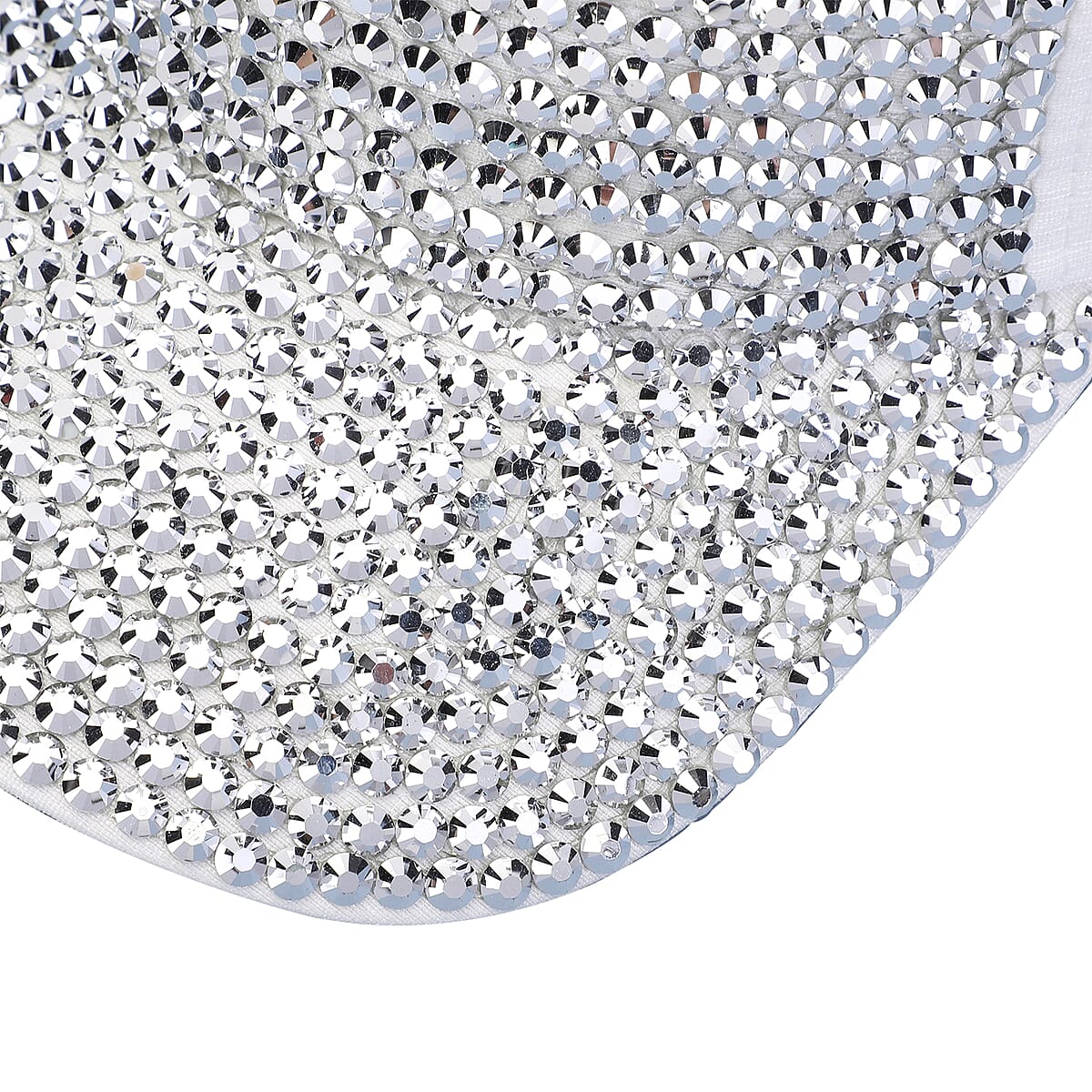JOVIE Silver Rhinestone Bling Front Hat with Adjustable Strap image number 4