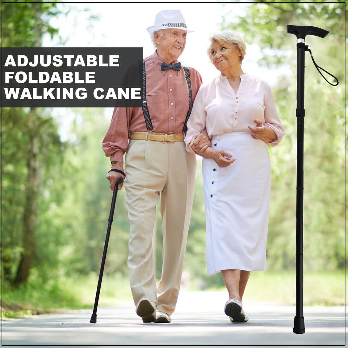 Adjustable Foldable Walking Cane 36 Inches image number 1