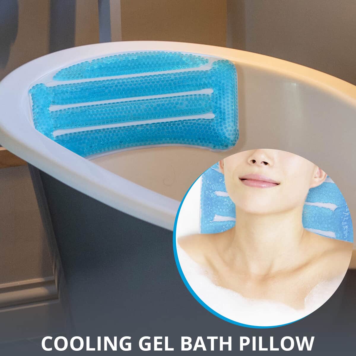 Cooling Gel Bath Pillow image number 1