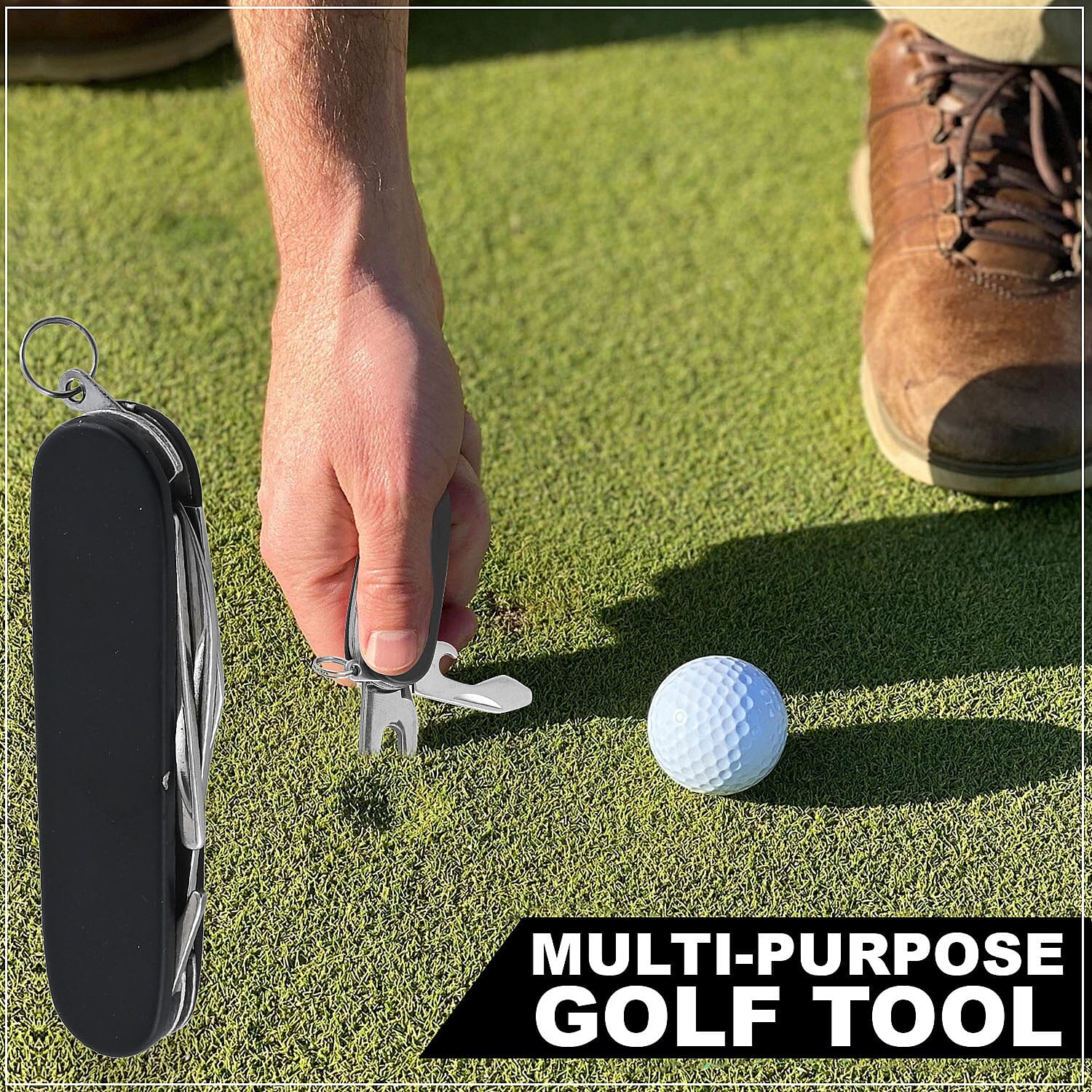 Closeout 5 Multi-Purpose Black Golf Tool